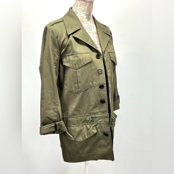 ZADIG & VOLTAIRE Olive green KALENA military style jacket size S. - Picture 10 of 15